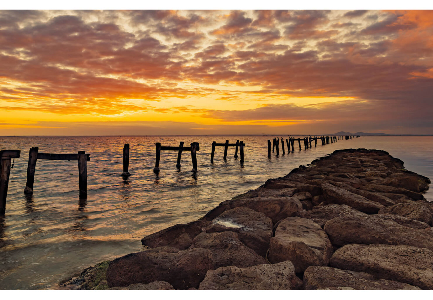 Модульная картина Закат на берегу океана | купить картину в Октябрьском Модульная картина Закат на берегу океана